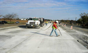 concrete pavement.
